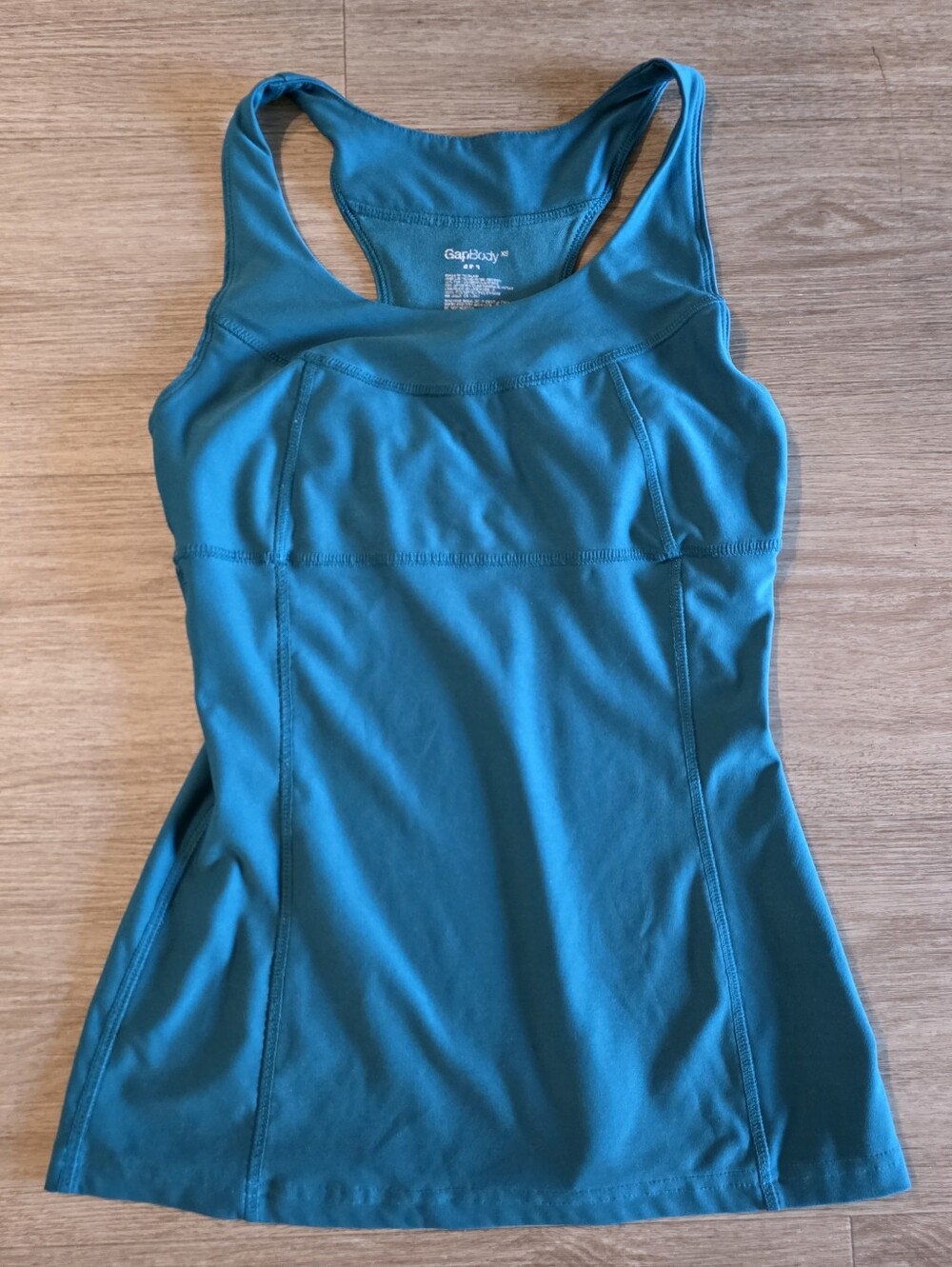 GAP Body Teal Blue Tank With Built-in Bra XS